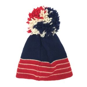 Vintage Accessories - Vintage 80s Wool Ski Hat Beanie Pom Pom Aspen Vintage Accessories - Vintage 80s Wool Ski Hat Beanie Pom Pom Aspen
